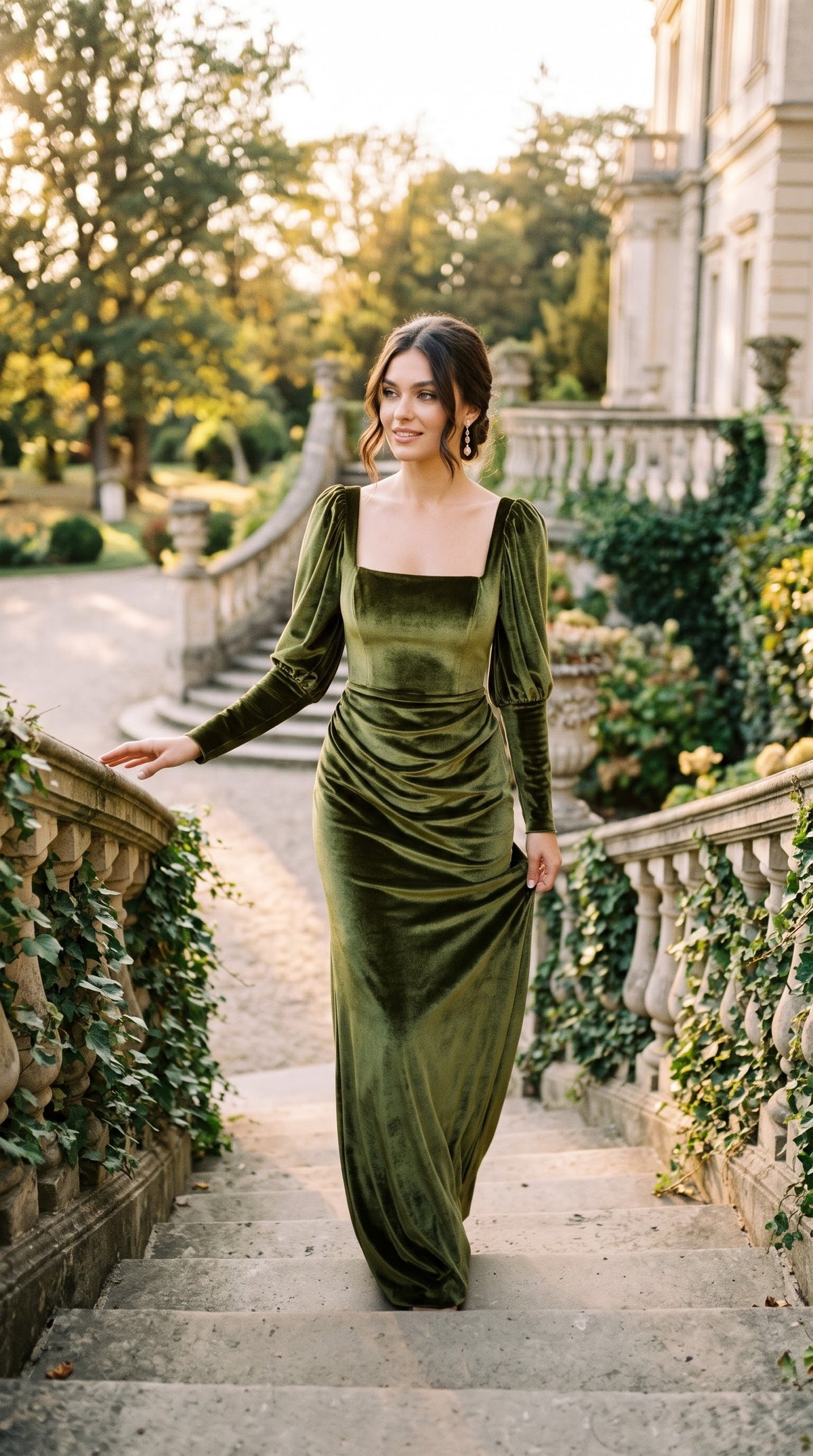 Velvet Evening Dress